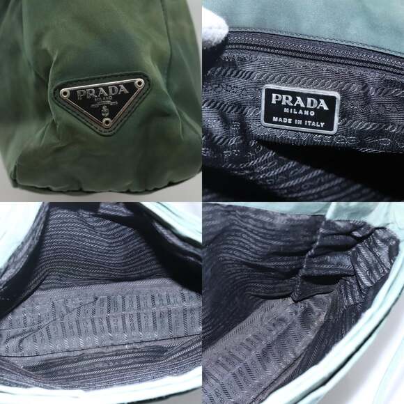 PRADA Tote Bag Nylon Khaki - Picture 11 of 13